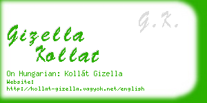 gizella kollat business card