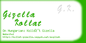 gizella kollat business card